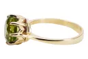 Inel Peridot galben Aur galben 14K Stil Vintage vrc157y